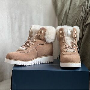 Cole Haan ZeroGrand Explore Upstate Waterproof Shearling Hiking Boots